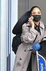 TESSA THOMPSON Arrives at JFK Airport in New York 04/25/2022