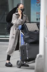 TESSA THOMPSON Arrives at JFK Airport in New York 04/25/2022