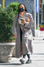 TESSA THOMPSON Out and About in New York 04/14/2022