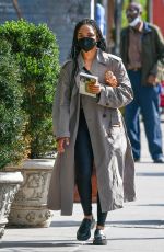 TESSA THOMPSON Out and About in New York 04/14/2022