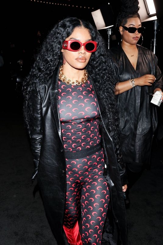 TEYANA A TAYLOR Leaves The Kardashian Launch Party in Hollywood 04/07/2022