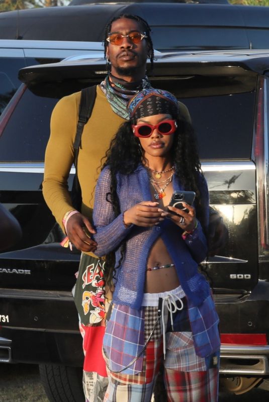 TEYANA TAHYLOR and Iman Shumpert at Coachella Valley Music and Arts Festival in Indio 04/17/2022