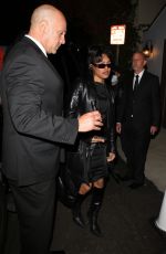 TEYANA TAYLOR Arrives at a Burberry Party in Los Angeles 04/19/2022