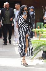 TEYANA TAYLOR Arrives at DJ Khaled