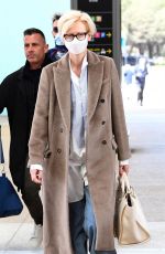 TILDA SWINTON Arrives at International Airport in Venice 04/19/2022