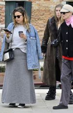 TILDA SWINTON Out with Her Daughter HONOR BYRNE and Boyfriend Sandro Kopp in Venice 04/20/2022