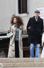 TINA KUNAKEY and Vincent Cassel Out in Venice 04/22/2022