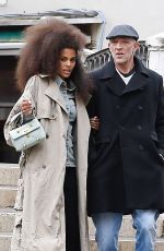 TINA KUNAKEY and Vincent Cassel Out in Venice 04/22/2022