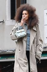 TINA KUNAKEY and Vincent Cassel Out in Venice 04/22/2022