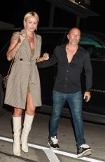 TINA LOUISE Out for Dinner at Catch LA in West Hollywood 04/22/2022