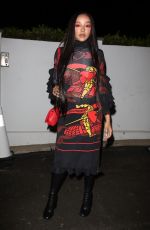 TINASHE Arrives at a Burberry Party in Los Angeles 04/19/2022