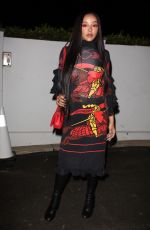TINASHE Arrives at a Burberry Party in Los Angeles 04/19/2022