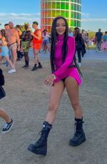 TINASHE at Coachella Valley Music and Arts Festival in Indio 04/15/2022