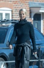 ULRIKA JONSSON Out with Her Dog in Oxfordshire 04/26/2022