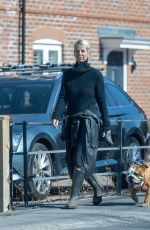 ULRIKA JONSSON Out with Her Dog in Oxfordshire 04/26/2022