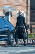 ULRIKA JONSSON Out with Her Dog in Oxfordshire 04/26/2022