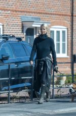 ULRIKA JONSSON Out with Her Dog in Oxfordshire 04/26/2022
