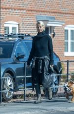 ULRIKA JONSSON Out with Her Dog in Oxfordshire 04/26/2022
