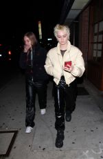 VIOLET GETTY Leaves Mike Dean and Jeff Bhasker Pre Grammy Party in West Hollywood 04/01/2022