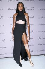 WINNIE HARLOW at Vince Camuto Invincible Pop up in New York 04/07/2022