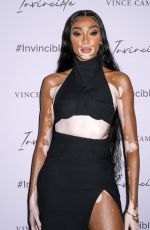 WINNIE HARLOW at Vince Camuto Invincible Pop up in New York 04/07/2022