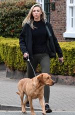 ZARA CHARLES Out with Her Dog in Cheshire 04/14/2022