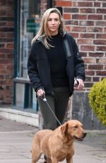 ZARA CHARLES Out with Her Dog in Cheshire 04/14/2022