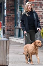 ZARA CHARLES Out with Her Dog in Cheshire 04/14/2022