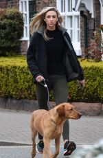 ZARA CHARLES Out with Her Dog in Cheshire 04/14/2022