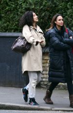 ZAWE ASHTON Out with a Friend in London 03/28/2022