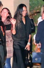 ZOE SALDANA and Marco Perego at Nobu in Malibu 04/15/2022