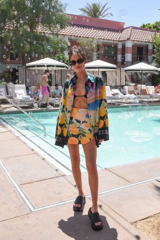 ZOEY DEUTCH at H&M Hotel Poolside Soiree in Indian Wells 04/16/2022