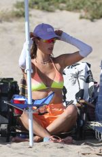 ALESSANDRA AMBROSIO and Richard Lee Playing Volleyball with Friends in Santa Monica 05/14/2022