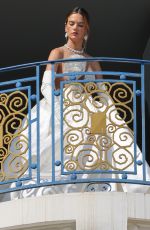 ALESSANDRA AMBROSIO at Balcony of Hotel Martinez at Cannes Film Festival 05/19/2022