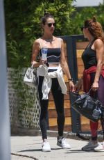 ALESSANDRA AMBROSIO Heading to a Gym and Goes Shopping in Los Angeles 05/24/2022