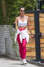 ALESSANDRA AMBROSIO Heading to Workout in West Hollywood 05/03/2022