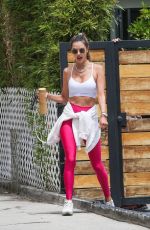 ALESSANDRA AMBROSIO Heading to Workout in West Hollywood 05/03/2022