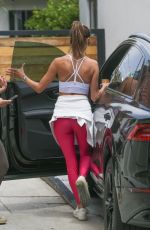 ALESSANDRA AMBROSIO Heading to Workout in West Hollywood 05/03/2022