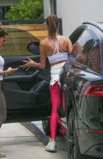 ALESSANDRA AMBROSIO Heading to Workout in West Hollywood 05/03/2022