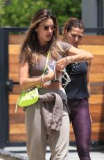 ALESSANDRA AMBROSIO Leaves Pilates Class in West Hollywood 05/10/2022