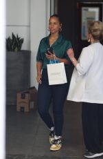 ALICIA KEYS Visits Dr. Diamond Face Institute in Beverly Hills 05/13/2022