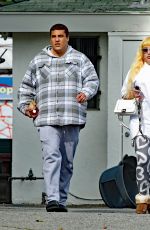 AMANDA BYNES and Paul Michael at a Smoke Shop in Los Angeles 05/27/2022