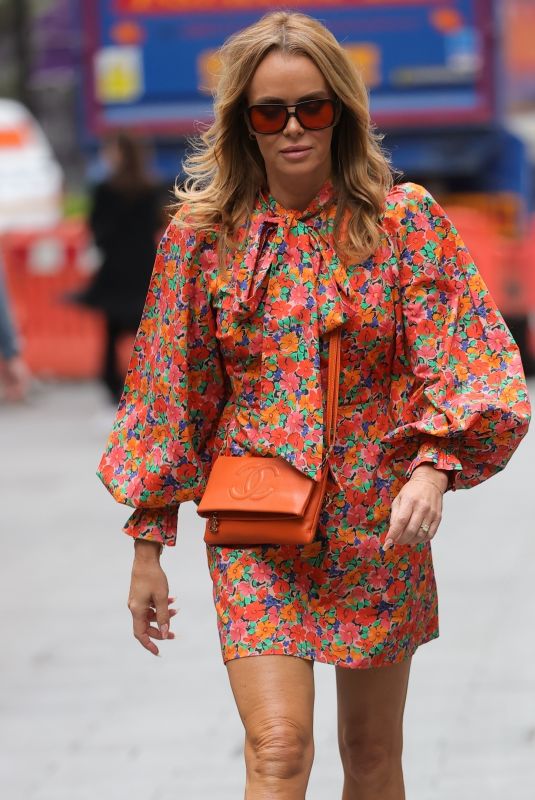 AMANDA HOLDEN Arrives at Global Radio in London 05/13/2022