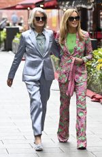 AMANDA HOLDEN Leaves Global Radio with Her Mum Judith Harrison in London 05/23/2022