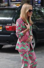 AMANDA HOLDEN Leaves Global Radio with Her Mum Judith Harrison in London 05/23/2022