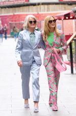 AMANDA HOLDEN Leaves Global Radio with Her Mum Judith Harrison in London 05/23/2022
