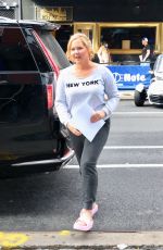 AMY SCHUMER Arrives at The Fat Black Pussycat at the Comedy Cellar in New York 05/04/202