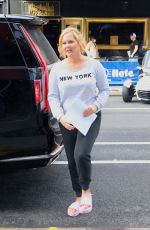AMY SCHUMER Arrives at The Fat Black Pussycat at the Comedy Cellar in New York 05/04/202
