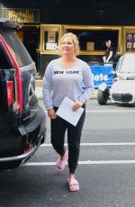 AMY SCHUMER Arrives at The Fat Black Pussycat at the Comedy Cellar in New York 05/04/202