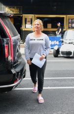 AMY SCHUMER Arrives at The Fat Black Pussycat at the Comedy Cellar in New York 05/04/202